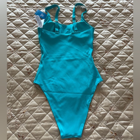Cupshe Turquoise One Piece Swimsuit for Girls Size XS - Picture 3 of 5